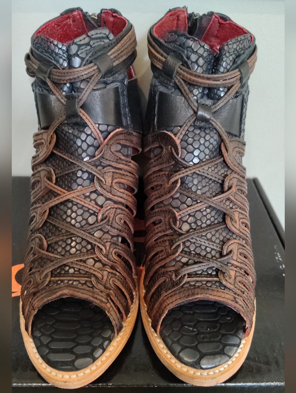 Freebird Wazee Heeled Sandals – Size 9 (Fits Like 10) – NIB | Rare Boho Leather